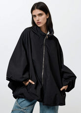 Lightweight Balloon Sleeve Jacket Outerwear Kate Hewko Black One size 