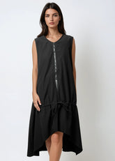 Lightweight Drawstring Zip Vest Vests Kate Hewko 