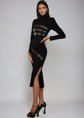 Long Buckled Knit Dress Dresses Kate Hewko 