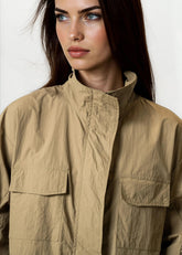 Long Drawstring Cargo Trench Outerwear Kate Hewko 