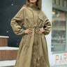 Long Drawstring Cargo Trench Outerwear Kate Hewko 