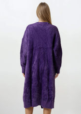 Long Faux Fur Buttoned Cardigan Cardigans Kate Hewko 