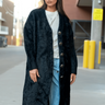 Long Faux Fur Buttoned Cardigan Cardigans Kate Hewko 