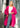 Long Faux Mohair Cardigan Cardigans Kate Hewko Hot Pink One Size 