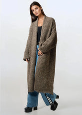 Long Heathered Knit Cardigan Cardigans Kate Hewko 