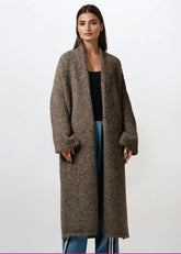 Long Heathered Knit Cardigan Cardigans Kate Hewko 