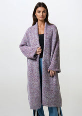 Long Heathered Knit Cardigan Cardigans Kate Hewko 