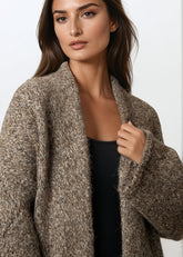 Long Heathered Knit Cardigan Cardigans Kate Hewko 
