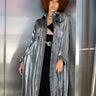 Long Metallic Button Up Layering Pieces Kate Hewko 