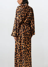 Long Pleated Leopard Shirt Dress Dresses Kate Hewko 