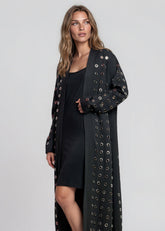 Long Rivet Cardigan Cardigans Kate Hewko 