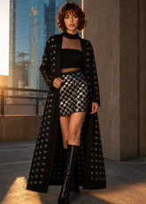 Long Rivet Cardigan Cardigans Kate Hewko 