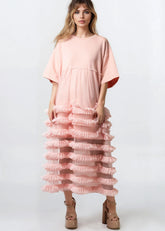 Long Ruffle Tulle Tee Dress Dresses Kate Hewko 