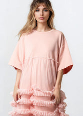 Long Ruffle Tulle Tee Dress Dresses Kate Hewko 