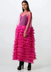 Long Sleeve Tulle Overlay Dress Layering Pieces Kate Hewko 