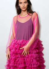 Long Sleeve Tulle Overlay Dress Layering Pieces Kate Hewko 