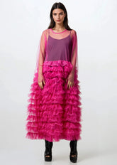 Long Sleeve Tulle Overlay Dress Layering Pieces Kate Hewko 