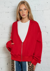 Low Cut Zip Sweatshirt Sweatshirts Kate Hewko 