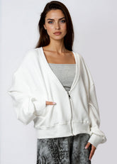 Low Cut Zip Sweatshirt Sweatshirts Kate Hewko 