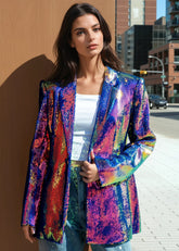 Lux Sequin Blazer Blazers Kate Hewko 