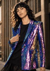 Lux Sequin Blazer Blazers Kate Hewko Multicolor S 