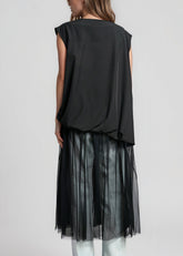 Mesh Hem Bubble Tank Top Tank Tops Kate Hewko 