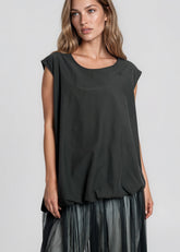 Mesh Hem Bubble Tank Top Tank Tops Kate Hewko 