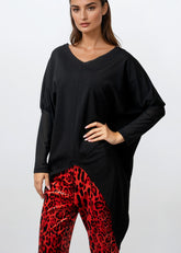 Mesh Trim High Low Tunic Tunics Kate Hewko 