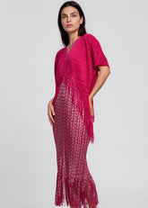 Metallic Chevron Tassel Glam Dress Dresses Kate Hewko 
