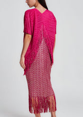 Metallic Chevron Tassel Glam Dress Dresses Kate Hewko 