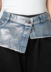 Metallic Contrast Denim Lounge Pant Pants Kate Hewko 