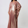 Metallic Embellished Kaftan Dresses Kate Hewko Pink One size 
