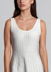 Metallic Striped Skater Dress Dresses Kate Hewko 