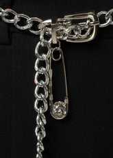 Minimalist Safety Pin Chain Belt Belts Kate Hewko 