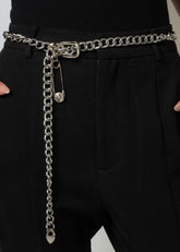 Minimalist Safety Pin Chain Belt Belts Kate Hewko 