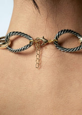 Mixed Metal Charm Chain Necklace Necklaces Kate Hewko 