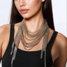 Multi Chain Buckle Choker Necklaces Kate Hewko 
