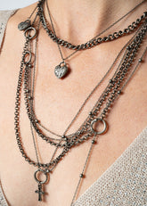 Multi Charm Layered Chain Necklace Necklaces Kate Hewko 