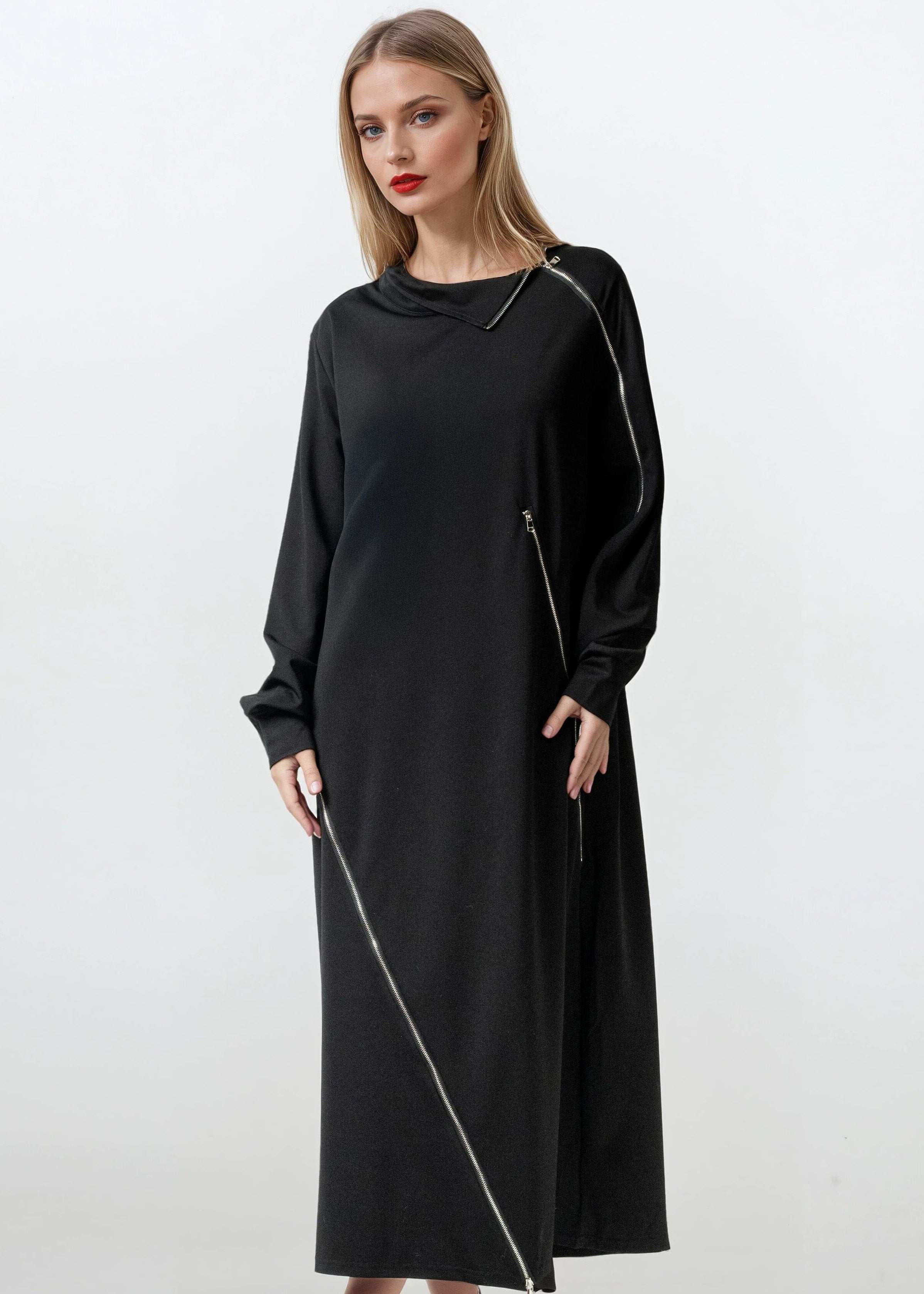 Multi Zip Athleisure Dress Multi Zip Athleisure Dress