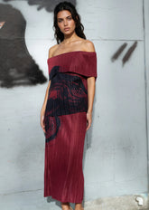 Off Shoulder Abstract Skirt Set Two Piece Sets Kate Hewko 