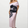 Off Shoulder Abstract Skirt Set Two Piece Sets Kate Hewko 