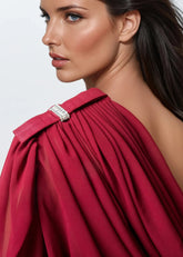 Off Shoulder Sheer Drape Blouse Blouses Kate Hewko 