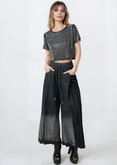 Ombre Drawstring Wide Leg Pants Pants Kate Hewko 