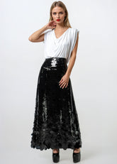 Ombre Sequin Maxi Skirt Skirts Kate Hewko 