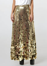 Ombre Sequin Maxi Skirt Skirts Kate Hewko 