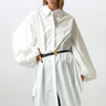 Oversized Balloon Sleeve Belted Dress Shirt Layering Pieces Kate Hewko 