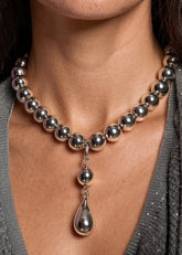 Oversized Bead Drop Necklace Necklaces Kate Hewko 