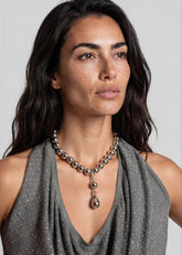 Oversized Bead Drop Necklace Necklaces Kate Hewko 
