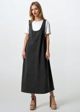 Oversized Denim Overall Dress Dresses Kate Hewko 