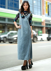 Oversized Denim Overall Dress Dresses Kate Hewko 